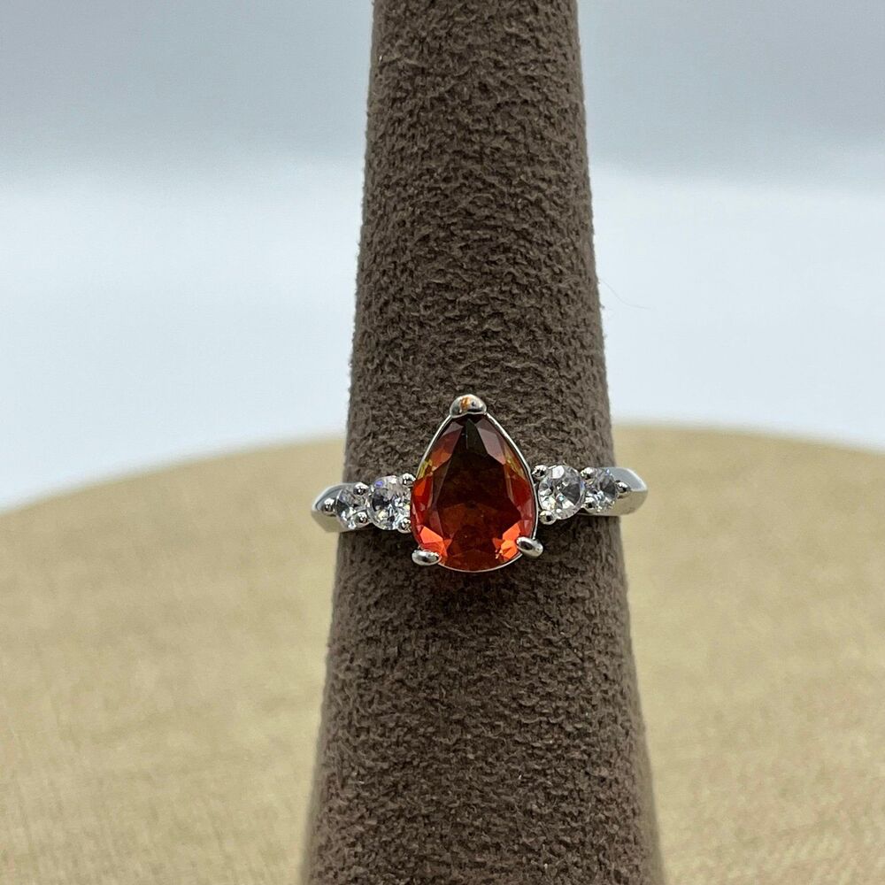 Watermelon lab created stone bomb part Ring size 7.25